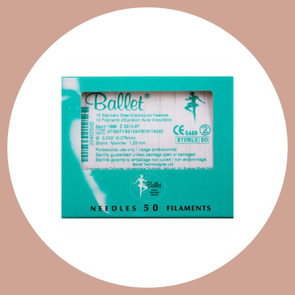 Ballet Electrolysis Stainless Steel Needles 50pk (F2 F3 F4)