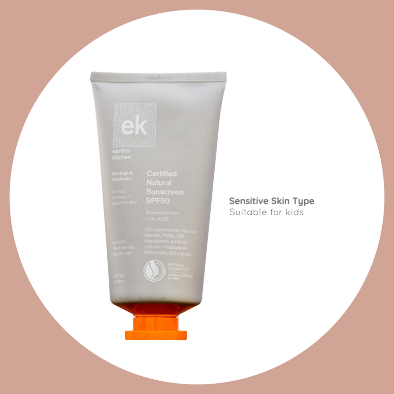 Moringa & Harakeke SPF50+ Natural Sensitive Sunscreen