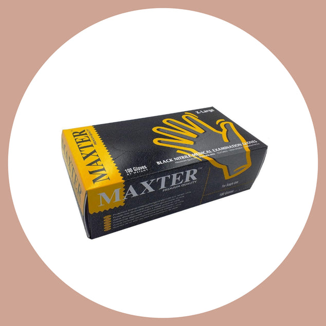 Medium Black Nitrile Gloves