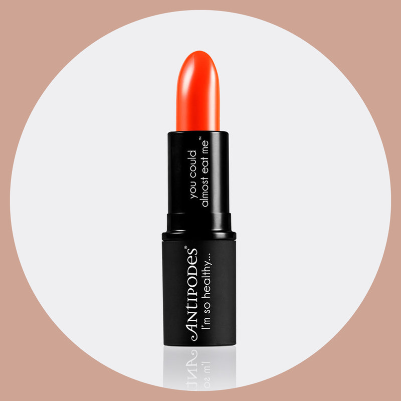 Antipodes Piha Beach Tangerine Lipstick | Beauty Spa Wellbeing Online