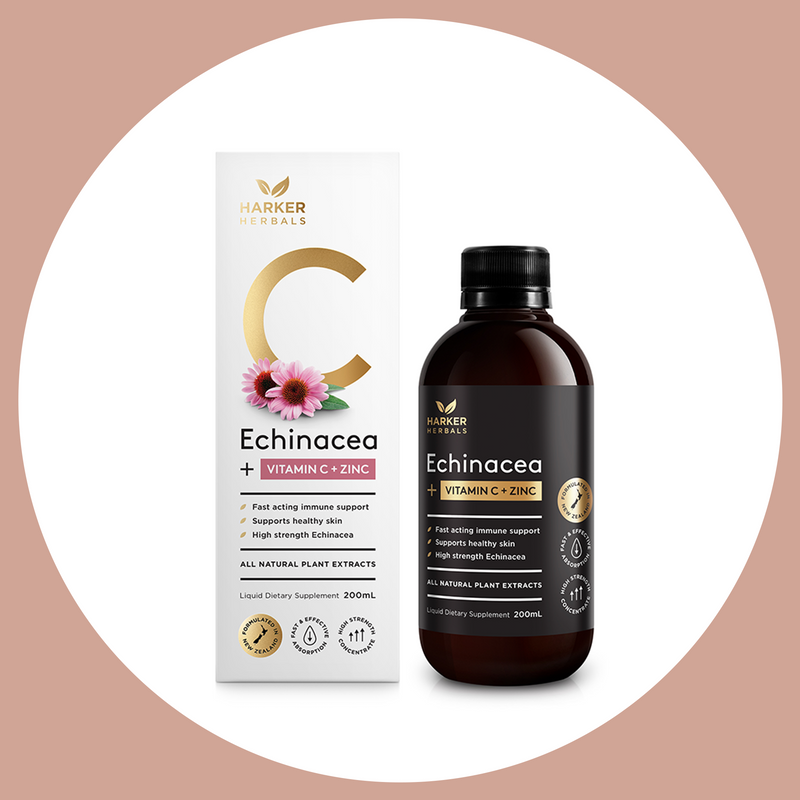 Harker Herbals Echinacea Vitamin C + Zinc | Beauty Spa Wellbeing Online